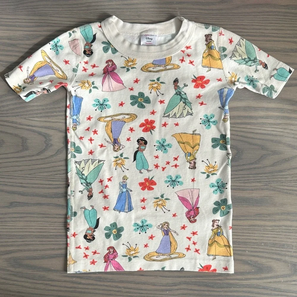 HANNA ANDERSSON DISNEY  PRINCESS SHORT JOHN PAJAM SET IN PRINCESS MULTI